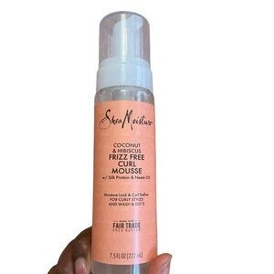 Shea Moisture Coconut Hibiscus Frizz Free Curl Mousse Moisture Lock Curl Define